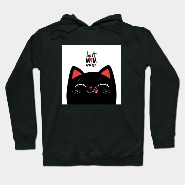 Best mom ever cat Hoodie by Marysha_art